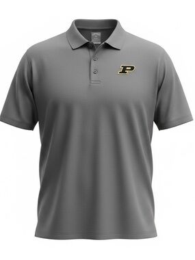 Purdue Boilmakers Callaway Grey Polo with Gold & Black Logo Size 2XL